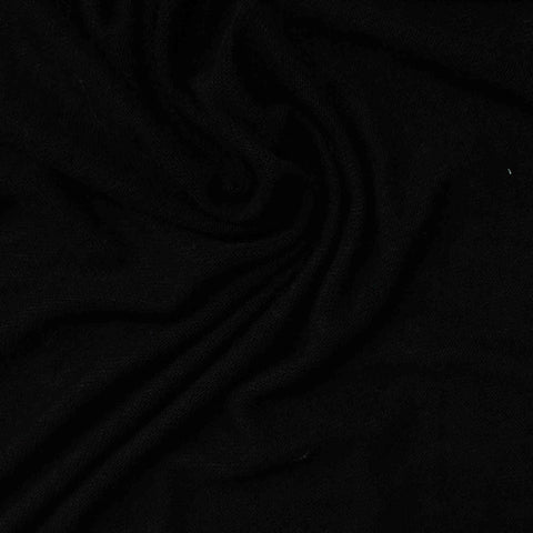 Viscose Stretch Jersey Knit Fabric, 180 gsm, 165 cm — Black, ref EF-220697