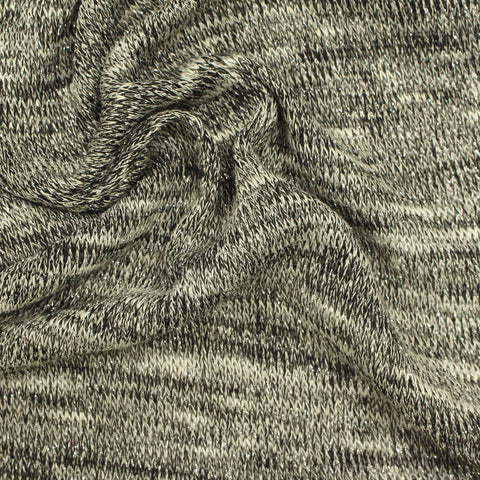 Grey Marl Knit, Poly-Viscose, 174 gsm