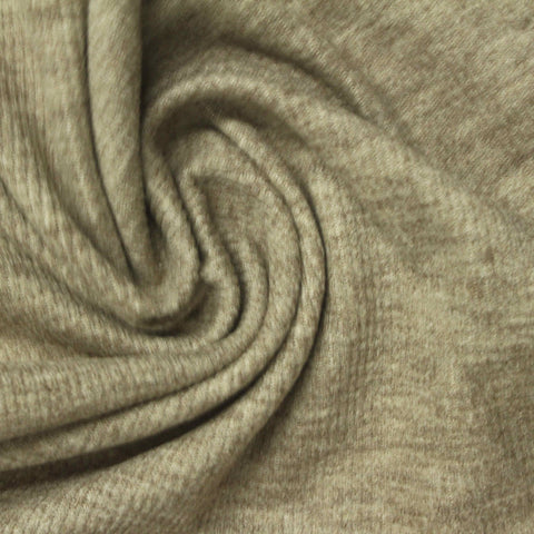 Light Brown Heathered-Marl Knit, Viscose-Poly