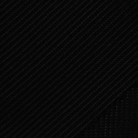 Cotton Polyester Rib Knit Fabric, 190 gsm, 185 cm — Black