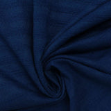Dark Blue Stripes Jersey Knit, Poly-Viscose — photo 2