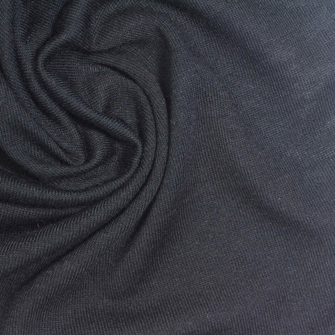 Dark Grey Heather Jersey Knit, Polyester, 141 gsm