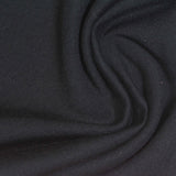 Brushed Viscose Polyester Blend Stretch French Terry Fabric, 250 gsm, 160 cm — Black — photo 2