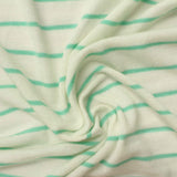 Green Stripe Rib Knit, Viscose — photo 2