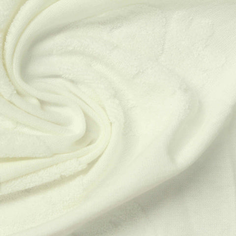Off-White Heart Jacquard, Cotton-Poly