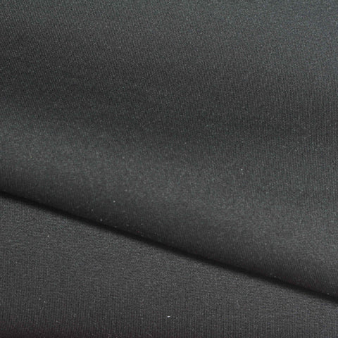 Brushed Polyester Stretch Scuba Knit Fabric, 420 gsm, 150 cm — Black