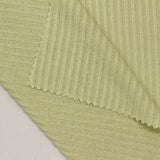 Brushed Viscose Polyester Stretch Rib Knit Fabric, 230 gsm, 123 cm — Khaki — photo 2
