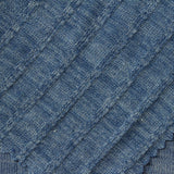 Blue Marl Chunky Knit, Viscose-Poly — photo 2