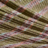 Purple Horizontal-Stripe Rib Knit, Cotton — photo 2