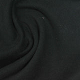 Cotton Polyester French Terry Fabric, 320 gsm, 180 cm — Black — photo 2