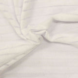 Striped Chunky Knit Fabric, 195 gsm, 166 cm — White — photo 2