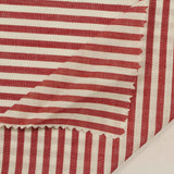 Red Horizontal-Stripe Woven, Cotton — photo 2