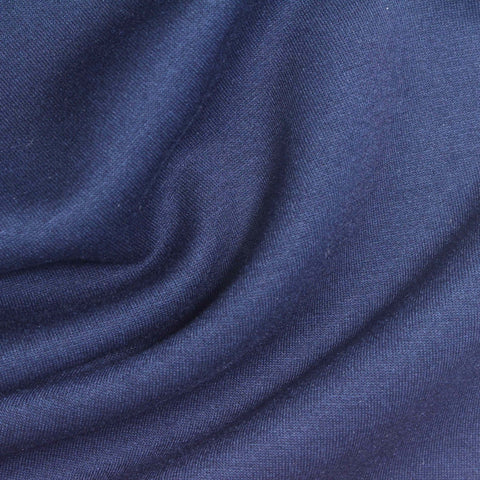 Polyester Viscose Stretch Scuba Knit Fabric, 280 gsm, 160 cm — Navy, ref EF-273778
