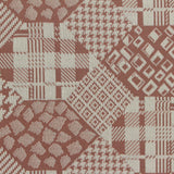 Brown Geometric Interlock Knit, Poly-Nylon — photo 2