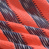 Coral Vertical-Stripe Chunky Knit, Polyester — photo 2