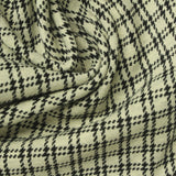 Black Houndstooth Jacquard, Polyester — photo 2