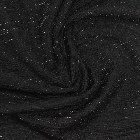Black Marl Knit, Polyester, 220 gsm