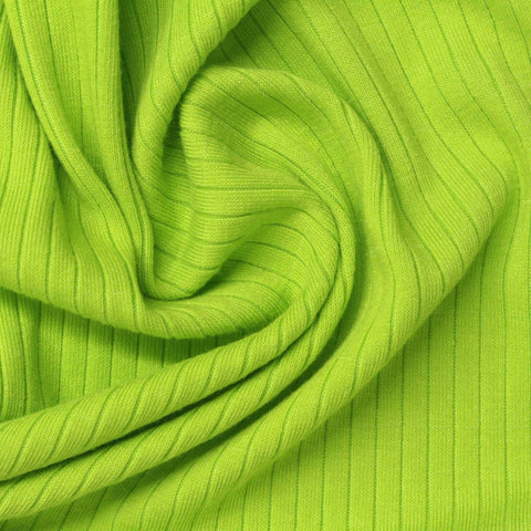 Lime Rib Knit, Poly-Viscose