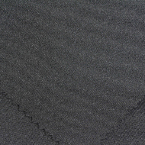 Cotton Nylon Stretch Woven Fabric, 235 gsm, 122 cm — Black