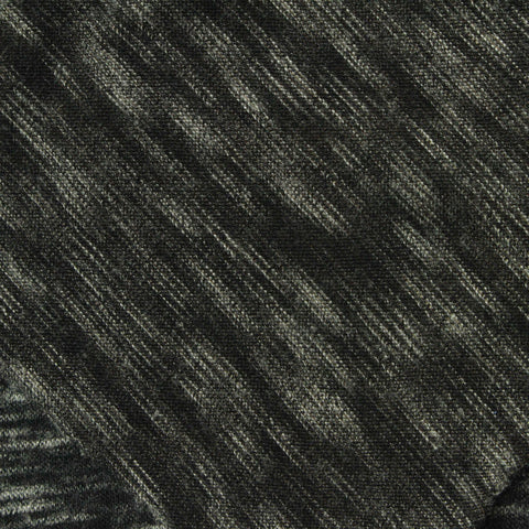 Black Marl Jersey Knit, Poly-Viscose, 150 gsm