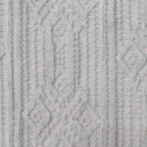 Grey Geometric Jacquard, Cotton-Poly
