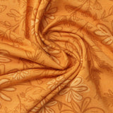 Orange Floral Jersey Knit — photo 2