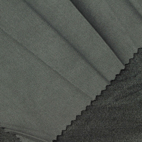 Dark Grey Marl Scuba Knit, Polyester, 250 gsm
