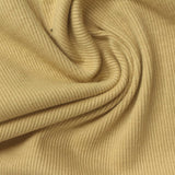 Cotton Polyester Stretch Rib Knit Fabric, 305 gsm, 135 cm — Beige — photo 2