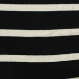 Black Diagonal-Stripe Jersey Knit, Viscose — photo 2