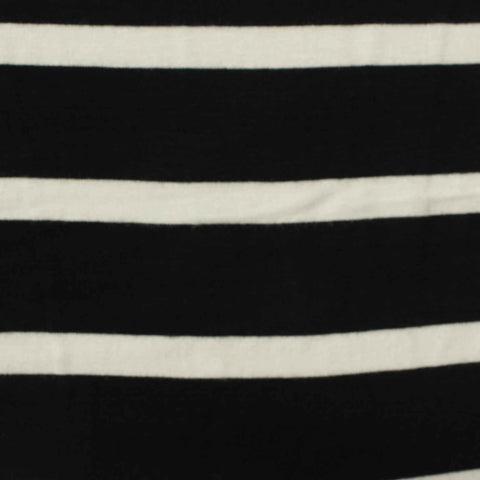 Black Diagonal-Stripe Jersey Knit, Viscose, 175 gsm
