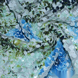 Blue Sequins Mesh, Polyester — photo 2