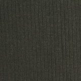 Dark Green Marl Rib Knit, Polyester — photo 2