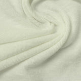 Slub Cotton Polyester Jersey Knit Fabric, 160 gsm, 160 cm — White — photo 2