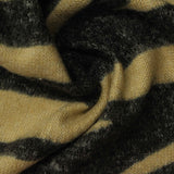 Dark Grey Animal Print Chunky Knit, Viscose-Poly — photo 2