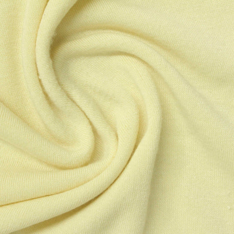 Polyester Viscose French Terry Fabric, 240 gsm, 170 cm — Beige