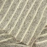 Cream Horizontal-Stripe Knit, Poly-Viscose — photo 2