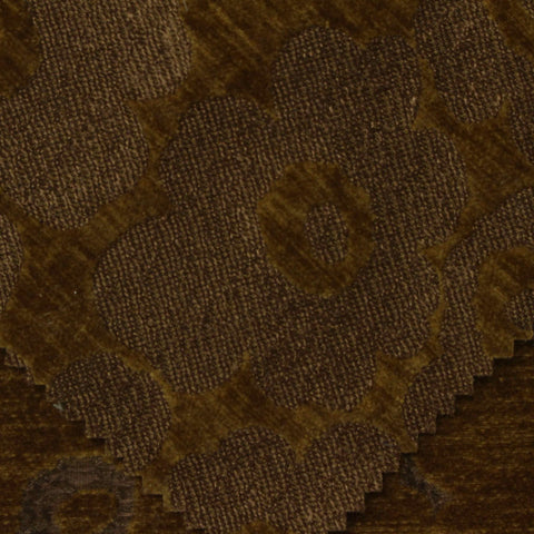 Brown Floral Chenille, Poly-Nylon