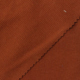 Cotton Polyester Stretch Rib Knit Fabric, 280 gsm, 120 cm — Brown — photo 2