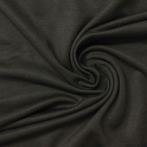 Modal Polyester Ponte Knit Fabric, 163 gsm, 147 cm — Grey