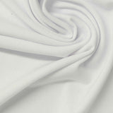 Polyester Stretch ITY Knit Fabric, 210 gsm, 160 cm — White — photo 2