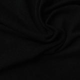 Polyester Stretch Chunky Knit Fabric, 155 gsm, 155 cm — Black — photo 2