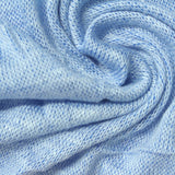 Light Blue Marl Jersey Knit, Viscose-Poly — photo 2