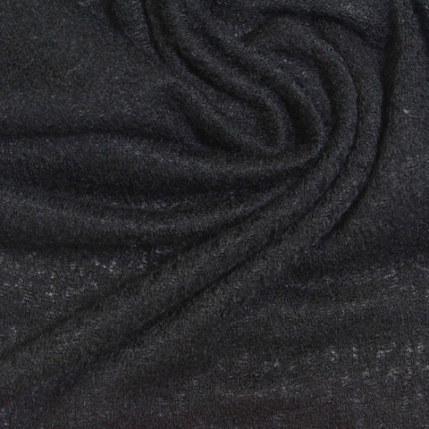 Dark Grey Marl Interlock Knit, Acrylic-Nylon