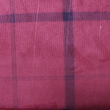 Magenta Plaid Faux Suede, Polyester — photo 2