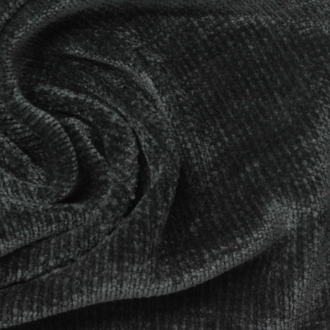 Dark Grey Marl Chenille, Polyester, 290 gsm