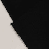 Nylon Viscose Stretch Ponte Knit Fabric, 180 gsm, 155 cm — Black — photo 2