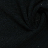 Cotton Polyester French Terry Fabric, 220 gsm, 150 cm — Black — photo 2