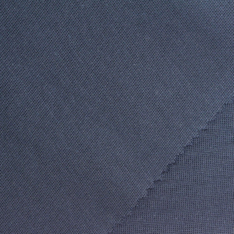 Polyester Cotton Scuba Knit Fabric, 300 gsm, 175 cm — Navy, ref EF-271352