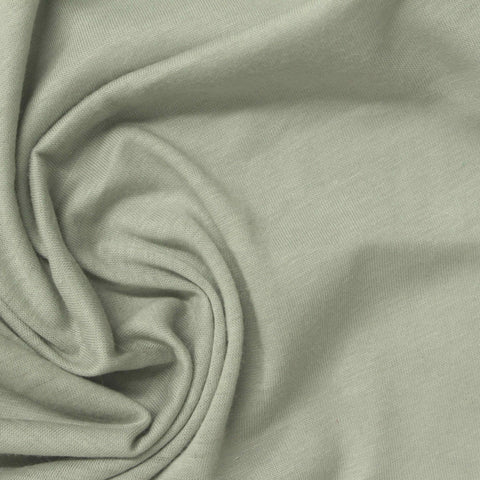 100% Cotton Jersey Knit Fabric, 90 gsm, 130 cm — Green