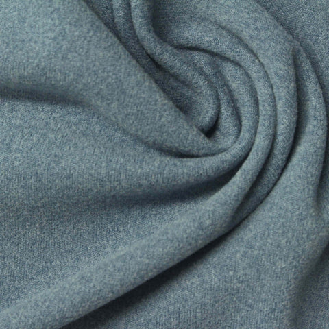 Blue Marl Velvet, Polyester, 240 gsm